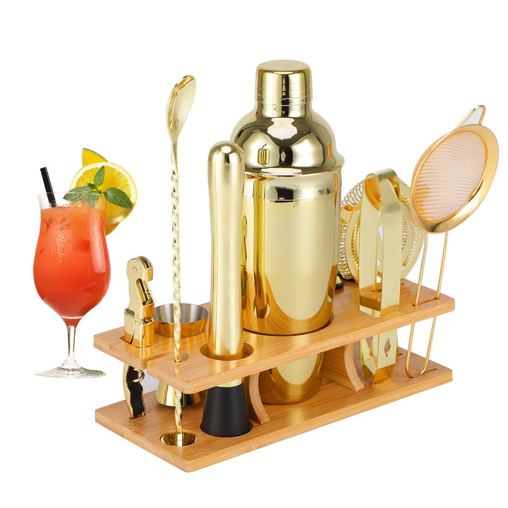 OBALY Barkeeper Kit 11-teilig Cocktail Shaker-Muddler für Cocktails 25oz Boston Shaker-Bar-Zubehör m