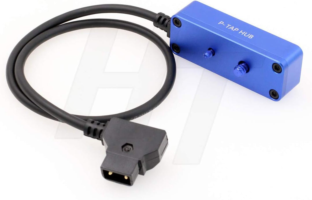 HangTon D-tap 1 auf 3 Triple Power Splitter Kabelbox, D-Tap-Stecker auf Buchse, 3 Port-Verteiler für