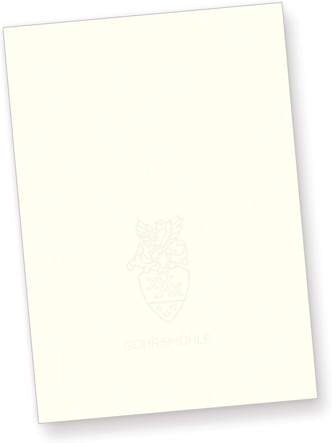 Gohrsmühle Briefpapier mit Wasserzeichen edel hochwertig (100 Blatt) DIN A4, 90 g/qm, naturweiss, 10