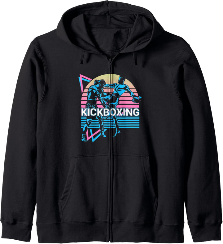 Kickboxen Retro Kapuzenjacke