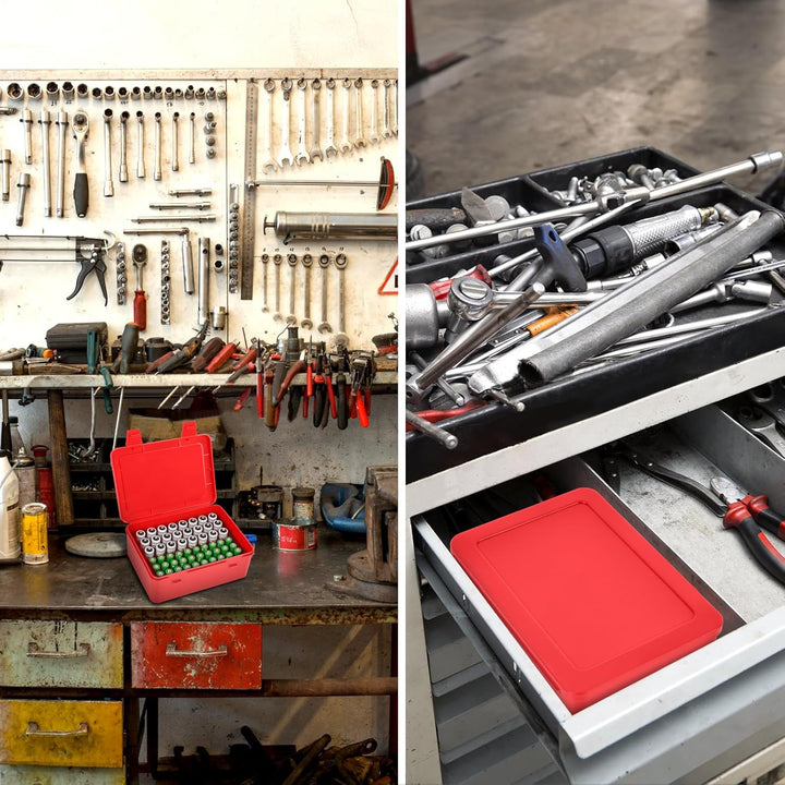 FULLCASE Batteriebox Batterie Aufbewahrungs Organizer für 54 AAA AA Batterien, Batterien aufbewahrun