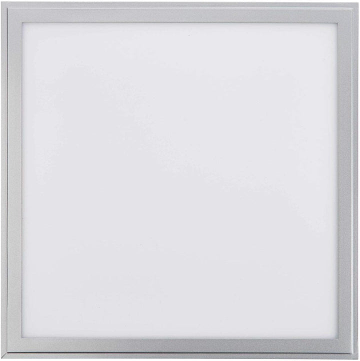 BRILLIANT Lampe Alissa LED Deckenaufbau-Paneel 40x40cm silber/weiss | 1x 32W LED integriert (Samsung