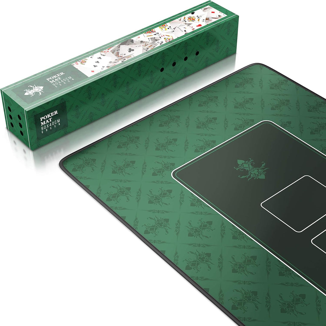 CSL - XXL Mauspad Gaming Titanwolf 900 x 400mm - XXL Poker Mousepad gross im Poker Stil - Tischunter