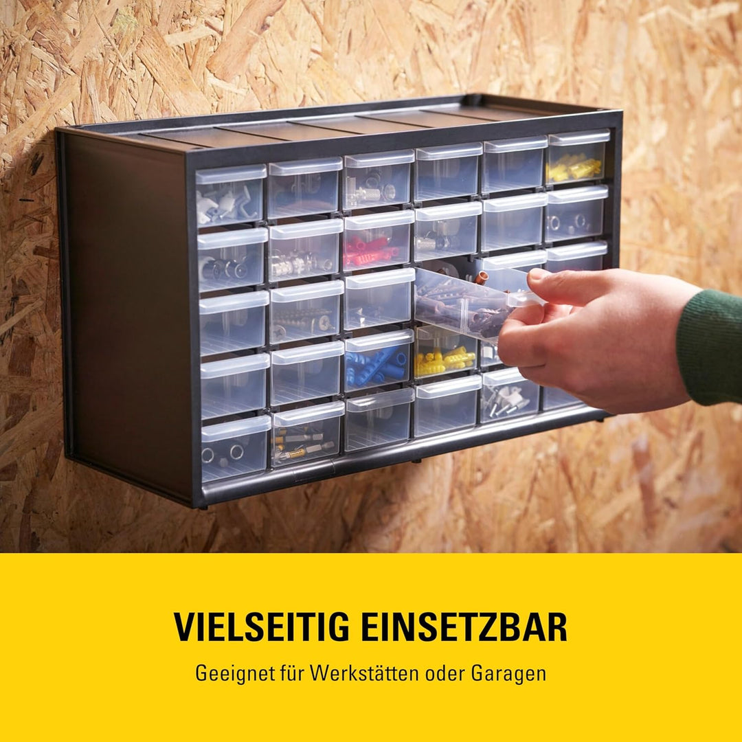 Stanley Kleinteilemagazin / Sortimentskasten (36.5x15.5x22.5cm, mit 30 Schubladen, bruchfester Kunst