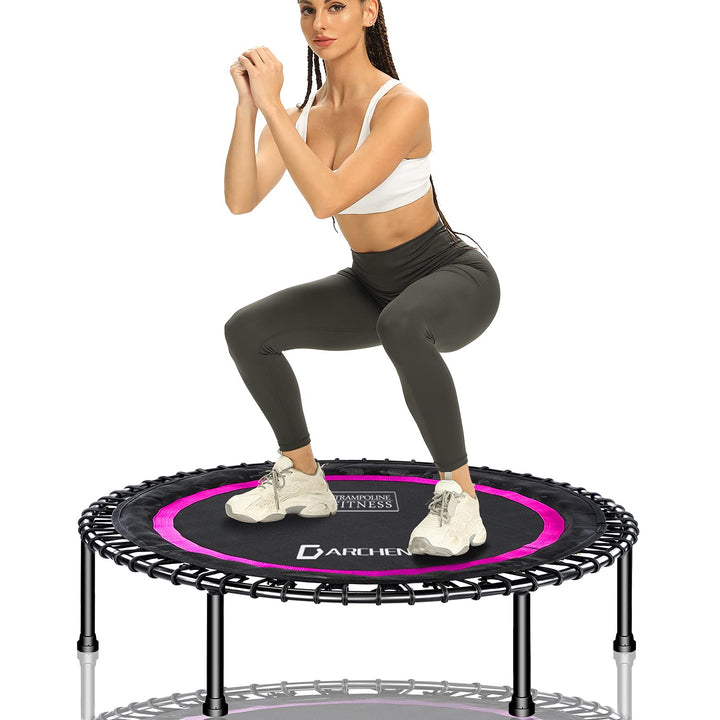 DARCHEN Krtpm Fitness Trampolin Einheitsgrösse 550F - Rosarot - mit Spanngummi-Abdeckung, Einheitsgr