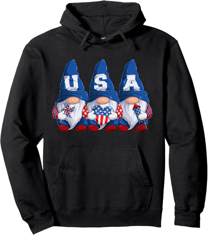 Zwerge USA Souvenir Flagge Damen, Herren, Jungen, Mädchen Pullover Hoodie