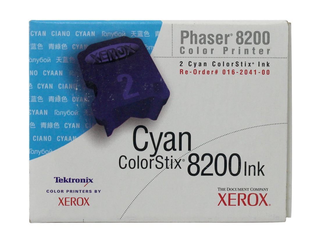 Xerox 16204100 Phaser 8200 colorstix cyan Standardkapazität 2 x 1.400 Seiten 2er-Pack