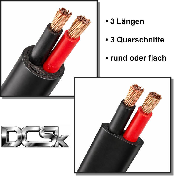 DCSk - 10m KFZ Kabel rund 2 x 1,5 mm² - 2 adriges Anhängerkabel FLYY Fahrzeugleitung - 1 5mm2 2 x 1.