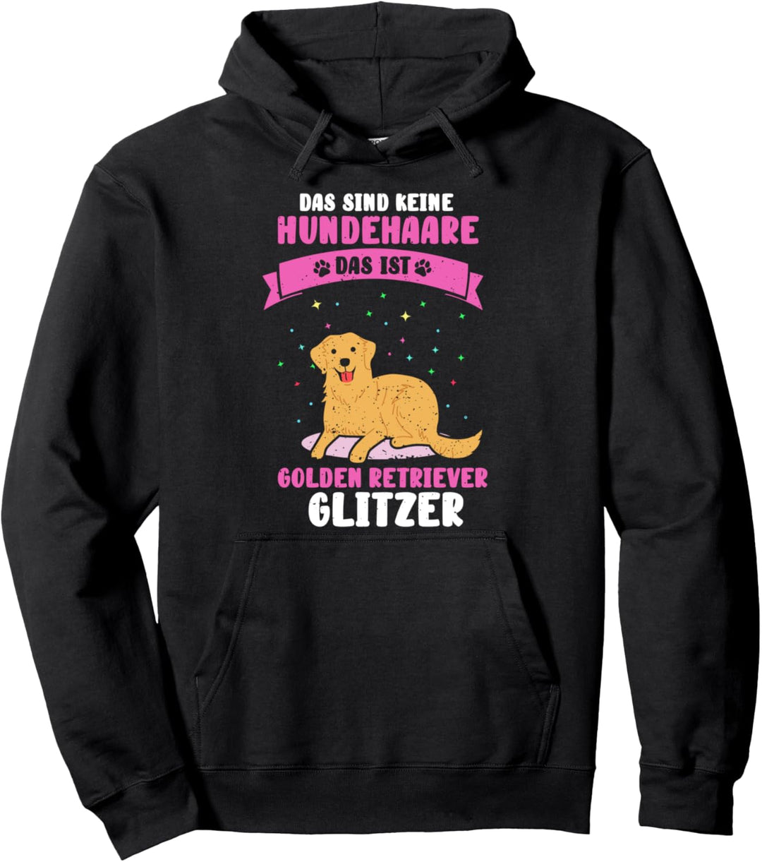 Golden Retriever Glitzer Hundehalter Hundebesitzer Geschenk Pullover Hoodie