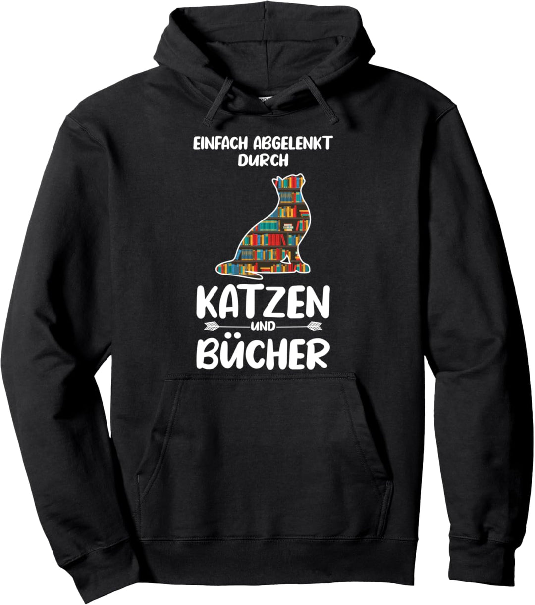 Bücher Katzen Buch Pullover Hoodie