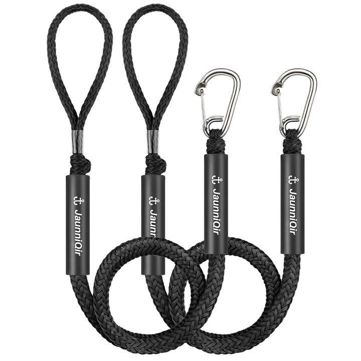 Bungee Boat Dock Line mit 316 Edelstahlclip Bootszubehör,122cm Anlegeleine für Boote, PWC, Kajak, Se