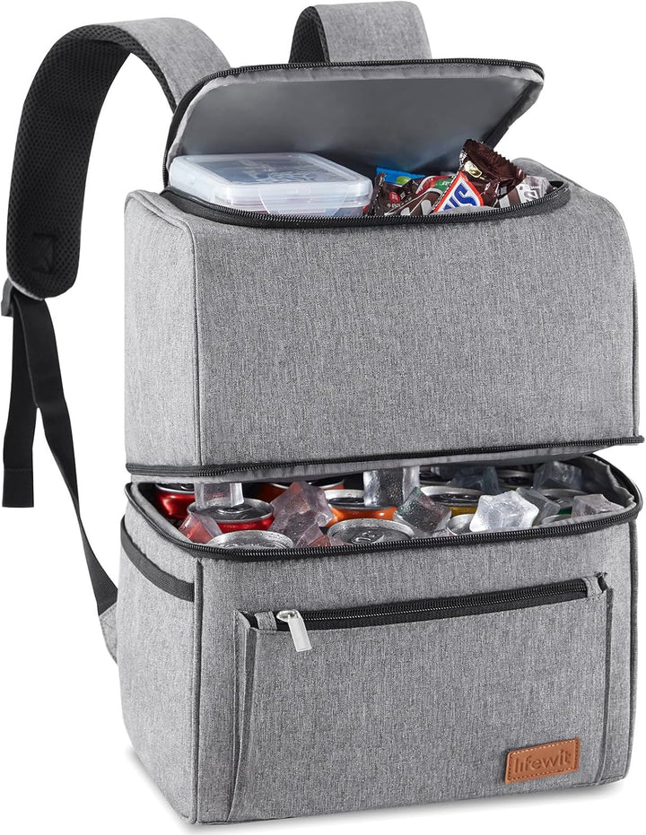Lifewit Kühlrucksack Thermo Rucksack Kühltasche Isolierte Cooler Bag Weich Doppeldecker für Picknick