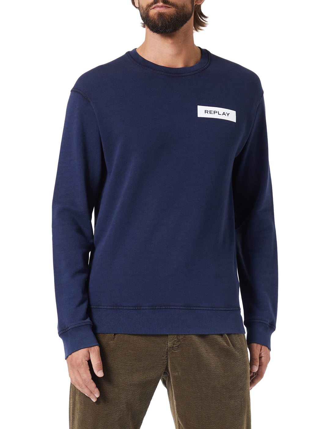 REPLAY Herren Sweatshirt, S 085 Blue