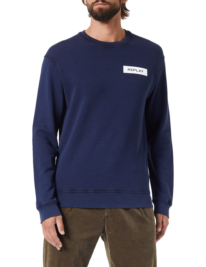 REPLAY Herren Sweatshirt, S 085 Blue