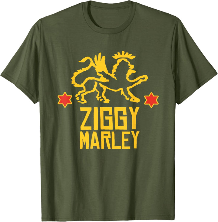 Ziggy Marley - Official Merchandise - Lion Logo Stars T-Shirt