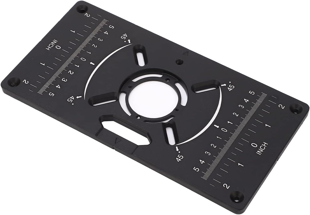 Router Table Insert Plate for Table Benches Router Jig Saw Trimmer with Edge Treatment and Grooving