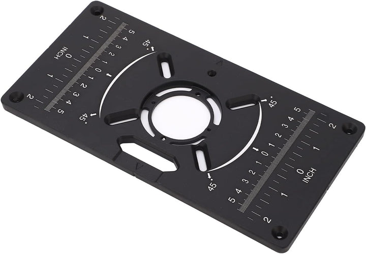 Router Table Insert Plate for Table Benches Router Jig Saw Trimmer with Edge Treatment and Grooving