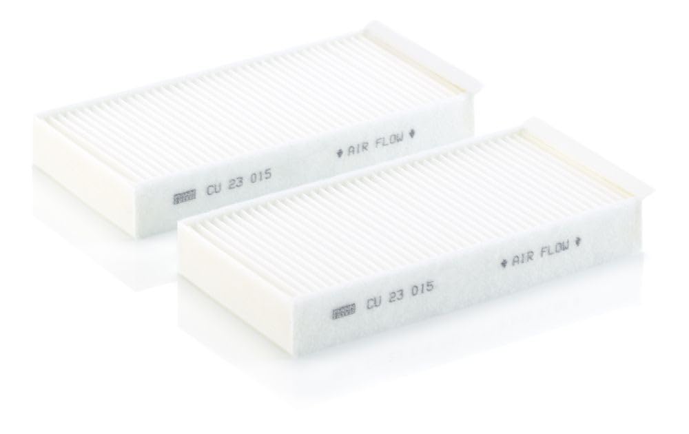 MANN-FILTER CU 23 015-2 Innenraumfilter – Kabinenluftfilter Satz (2er Set) – Für PKW, CU