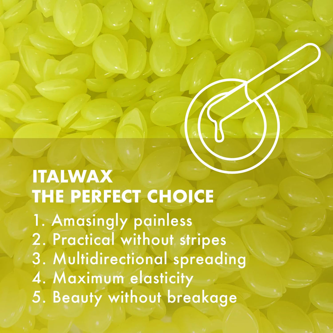 Italwax Top Line Argan - 750g - Waxing Perlen für Haarentfernung - Duft Argan- Synthetische Formulie