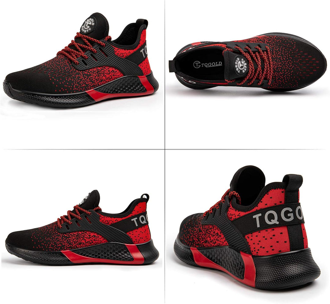 Sicherheitsschuhe Herren Damen Leicht Arbeitsschuhe Stahlkappe Sportlich Schutzschuhe Atmungsaktiv r