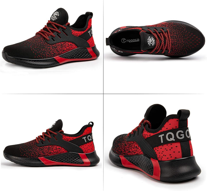 Sicherheitsschuhe Herren Damen Leicht Arbeitsschuhe Stahlkappe Sportlich Schutzschuhe Atmungsaktiv r
