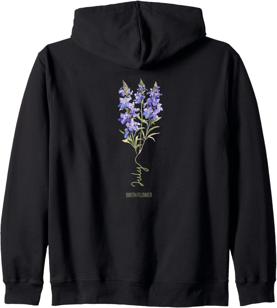 JULI LARKSPUR, GEBURTSBLUMEN, KLASSISCH, DAMEN Kapuzenjacke