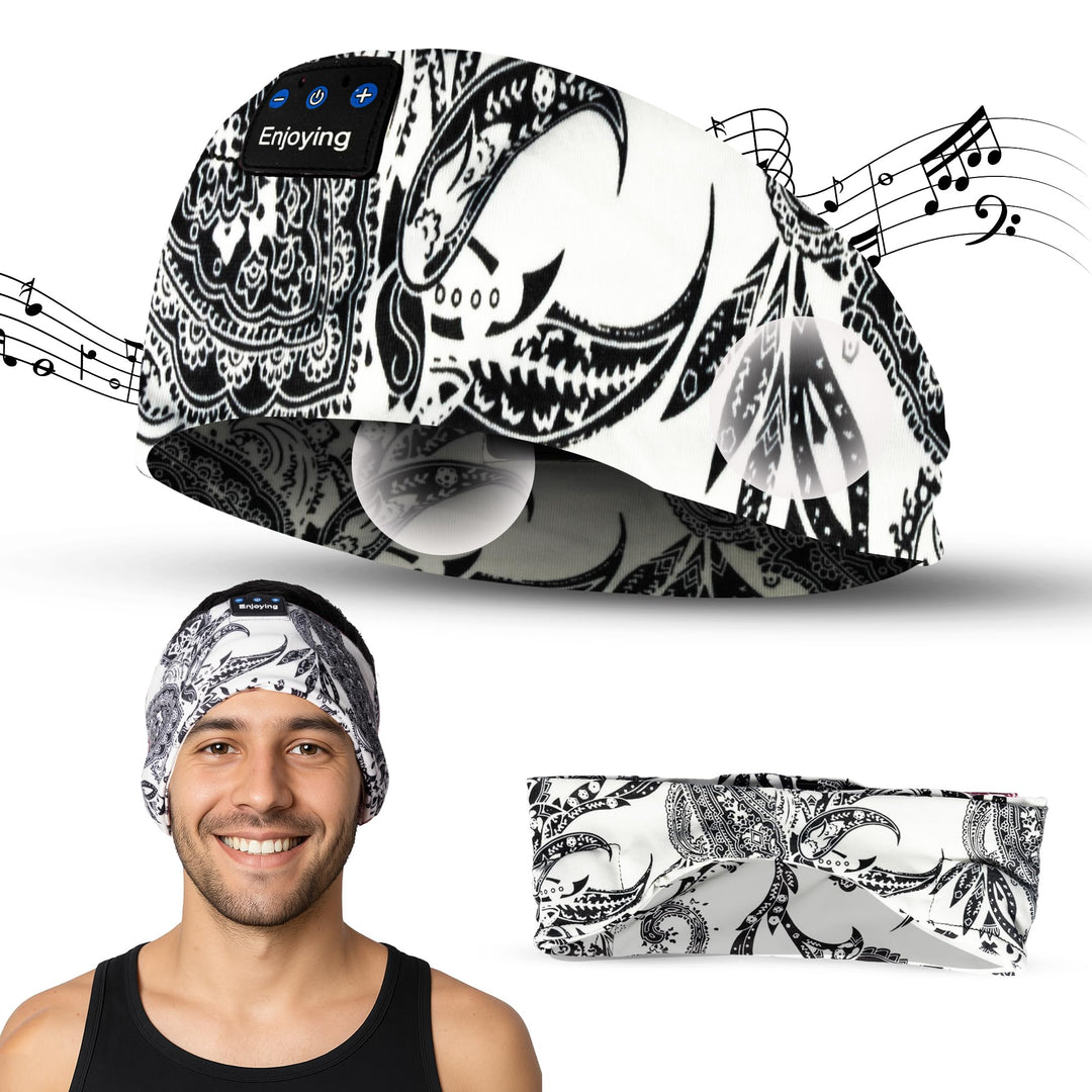 VIPA Kopfbügel-Kopfhörer, Bluetooth-Kopfhörer, Sport-Stirnband, wiederaufladbar, kabellos, Sport-Sti