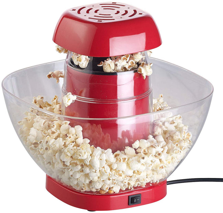 Rosenstein & Söhne Popkornmaker: Heissluft-Popcorn-Maschine mit Auffangschale, für 80 g Mais, 1.200