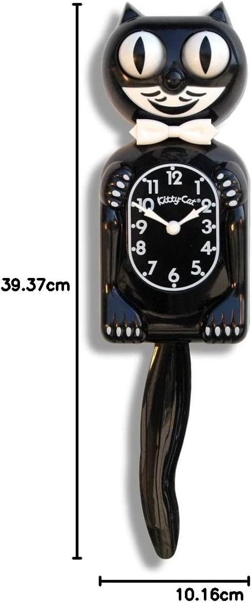 Kit Cat Klock Classic Schwarz-Klein, Schwarz