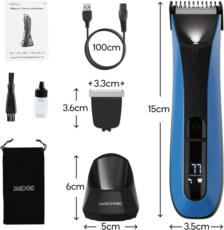 Wasserdichter intimrasierer mann für empfindliche Haut – Kabelloser Trimmer mit Hautschutz und einst