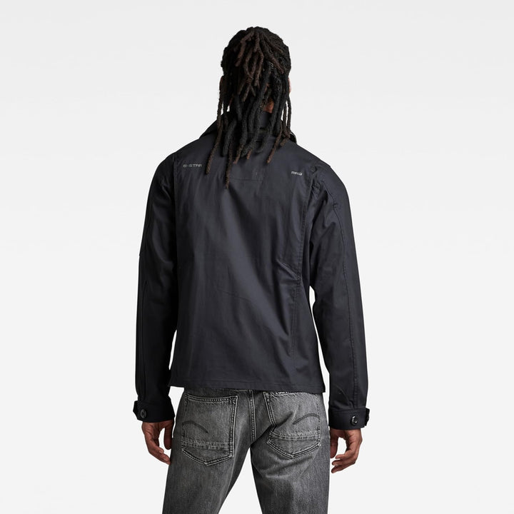 G-STAR RAW Herren High Collar Overshirts XL Schwarz (Caviar D21981-9288-d301), XL Schwarz (Caviar D2