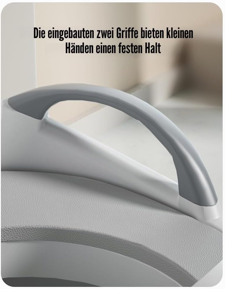PandaEar Toilettensitz für Babys und Kleinkinder, mit Griffen, für Jungen und Mädchen, mit Griffen,