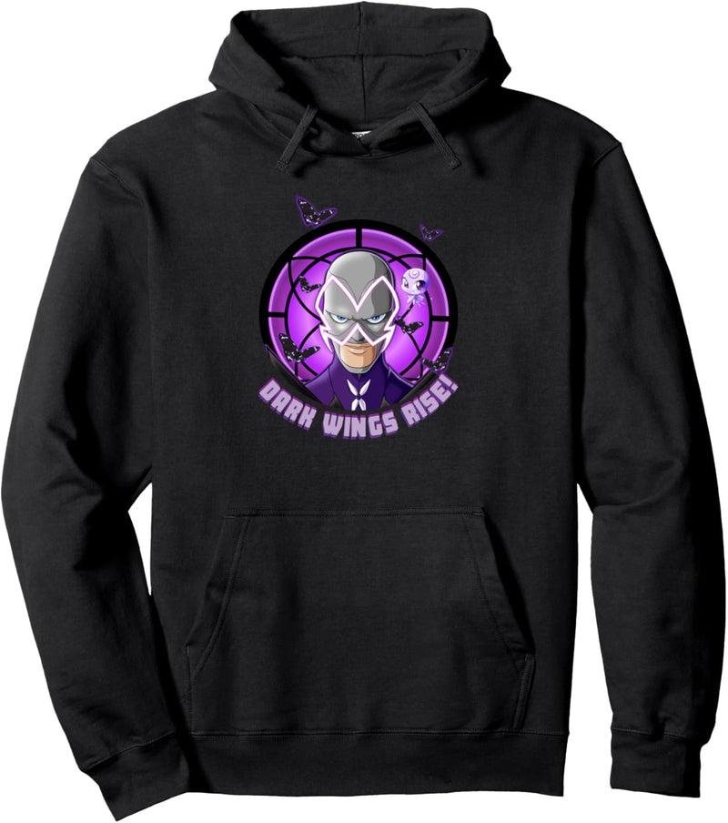 Miraculous Ladybug Hawk Moth Dark Wings Rise Pullover Hoodie