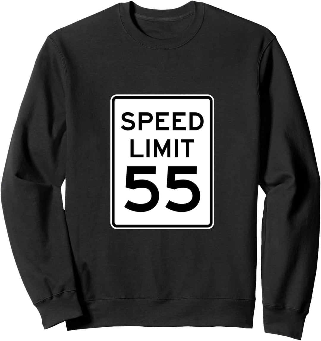 Speed Limit 55 MPH Fahrstrassenschild Sweatshirt