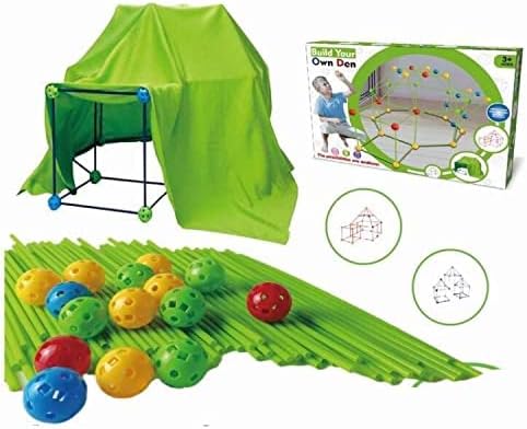 TLHWIN Kinder Fort Bausätze Lernspielzeug Burgen Bauen Tunnel Zelt Raketenturm Spielzeugsets Indoor