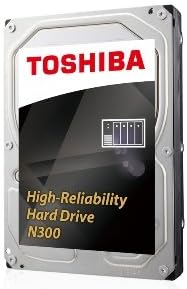 Toshiba 6TB N300 NAS 3.5’’ SATA Internal Hard Drive. 24/7 Operation, Supports 1-8 bay systems, 128MB