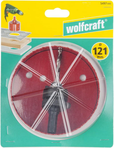 wolfcraft Bi-Metall-Lochsäge I 5497000 I Für Trockenbaumaterialien, Holz, Kunststoffe und Metalle, S