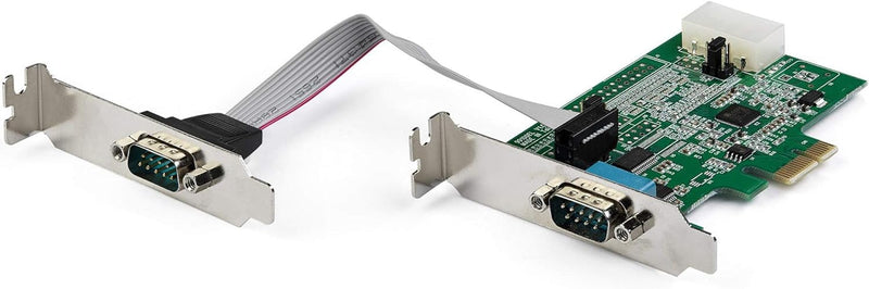 StarTech.com 2 Port Serielle PCIe RS232 Adapter Karte - Serielle PCIe RS232 Host Controller Karte -