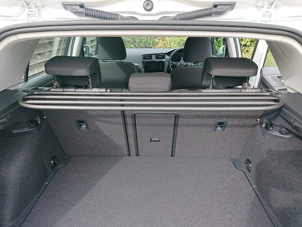 ERGOTECH Trenngitter Hundegitter für Volkswagen Golf (2012-2019) RDA65HBG-XS, für Hunde und Gepäck