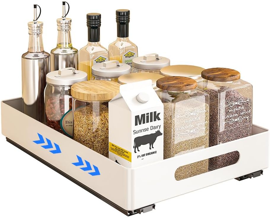 Heikoeco® Organizer Schublade, Teleskopschublade, Schrank Organizer, Hochwertige Auszugsführungen, a