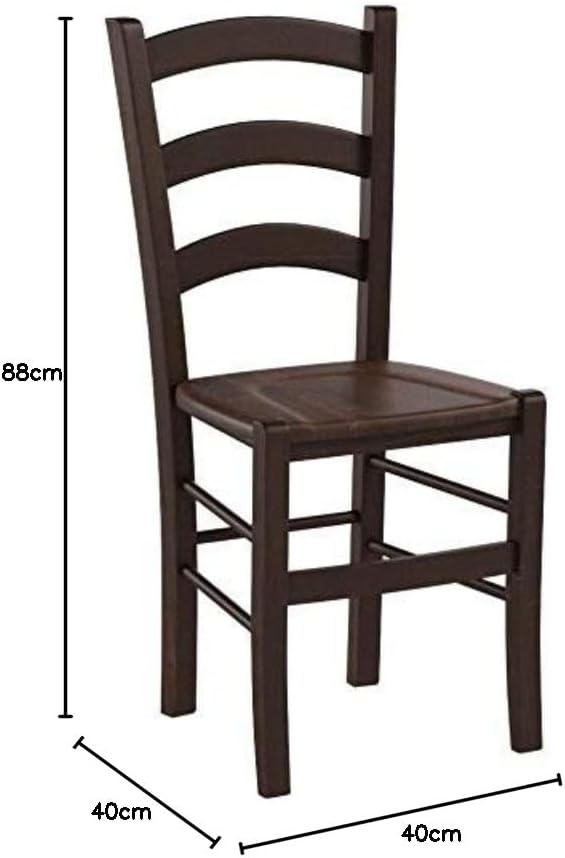 t m c s Tommychairs - 2er Set Stühle Venice für Küche und Esszimmer, robuste Struktur aus lackiertem