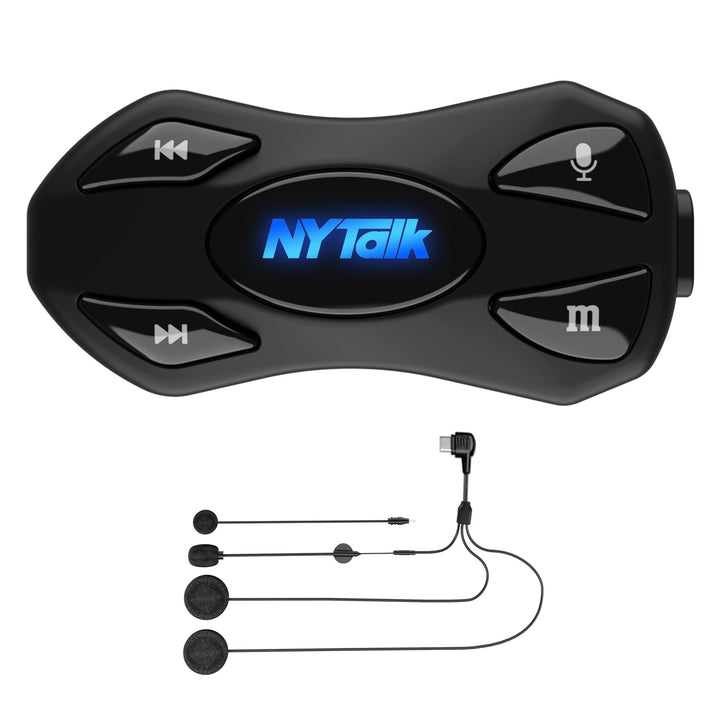 N2 Motorrad Intercom Bluetooth 5.4, 1000m Kommunikation für 2 Fahrer | Helm Headset, Audio-Multitask