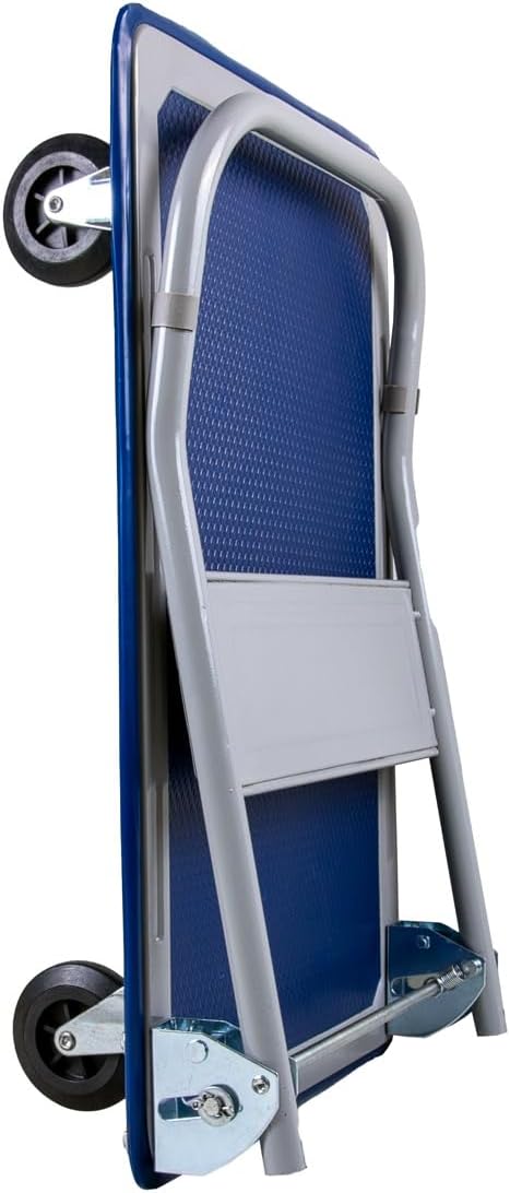 Plattformwagen klappbar mit 150 kg Tragkraft | Transportwagen Plattenwagen | Gummibereifung Anti-Rut