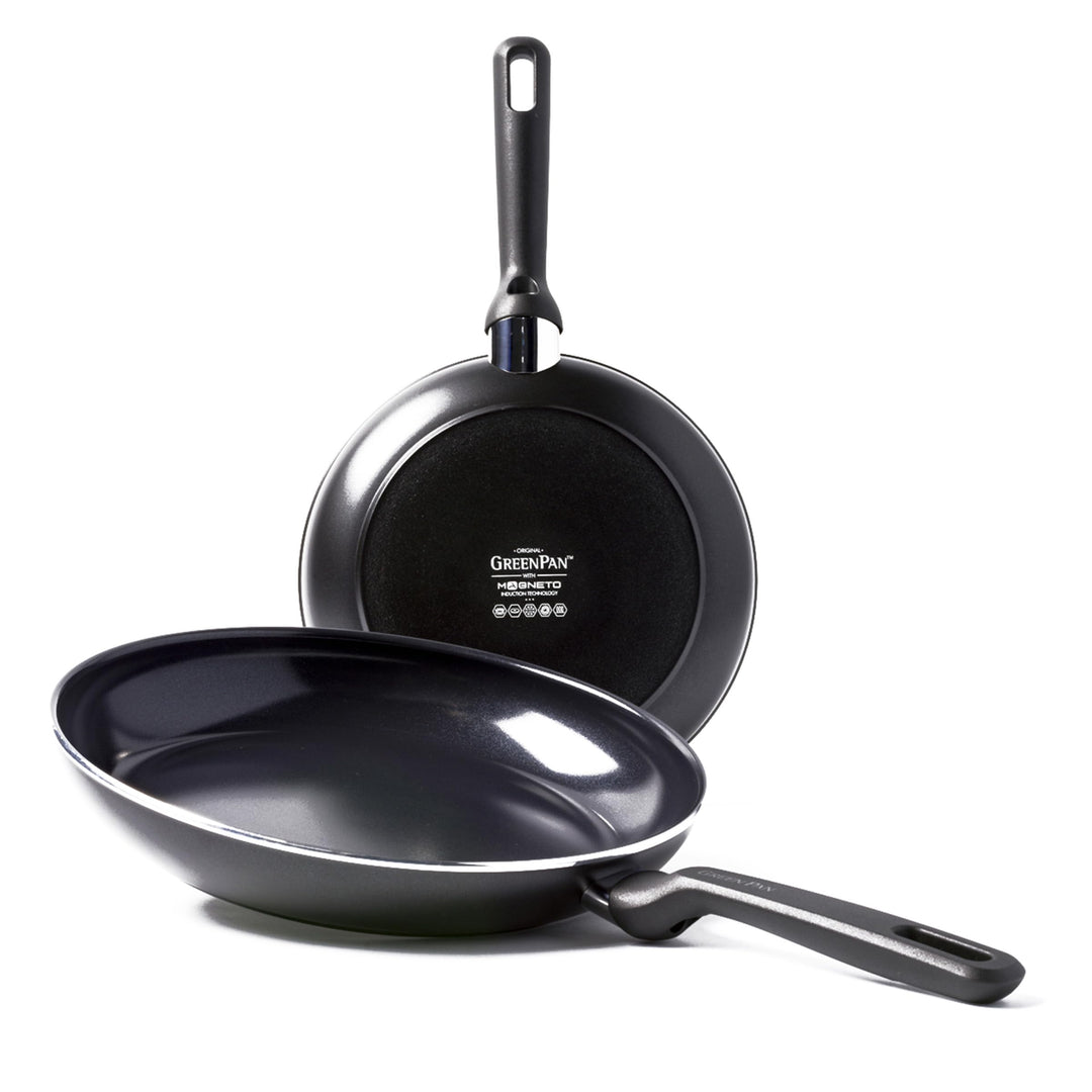 GreenPan Memphis Bratpfannen-Set (24 cm und 28 cm), gesunde keramische Antihaftbeschichtung, PFAS-fr
