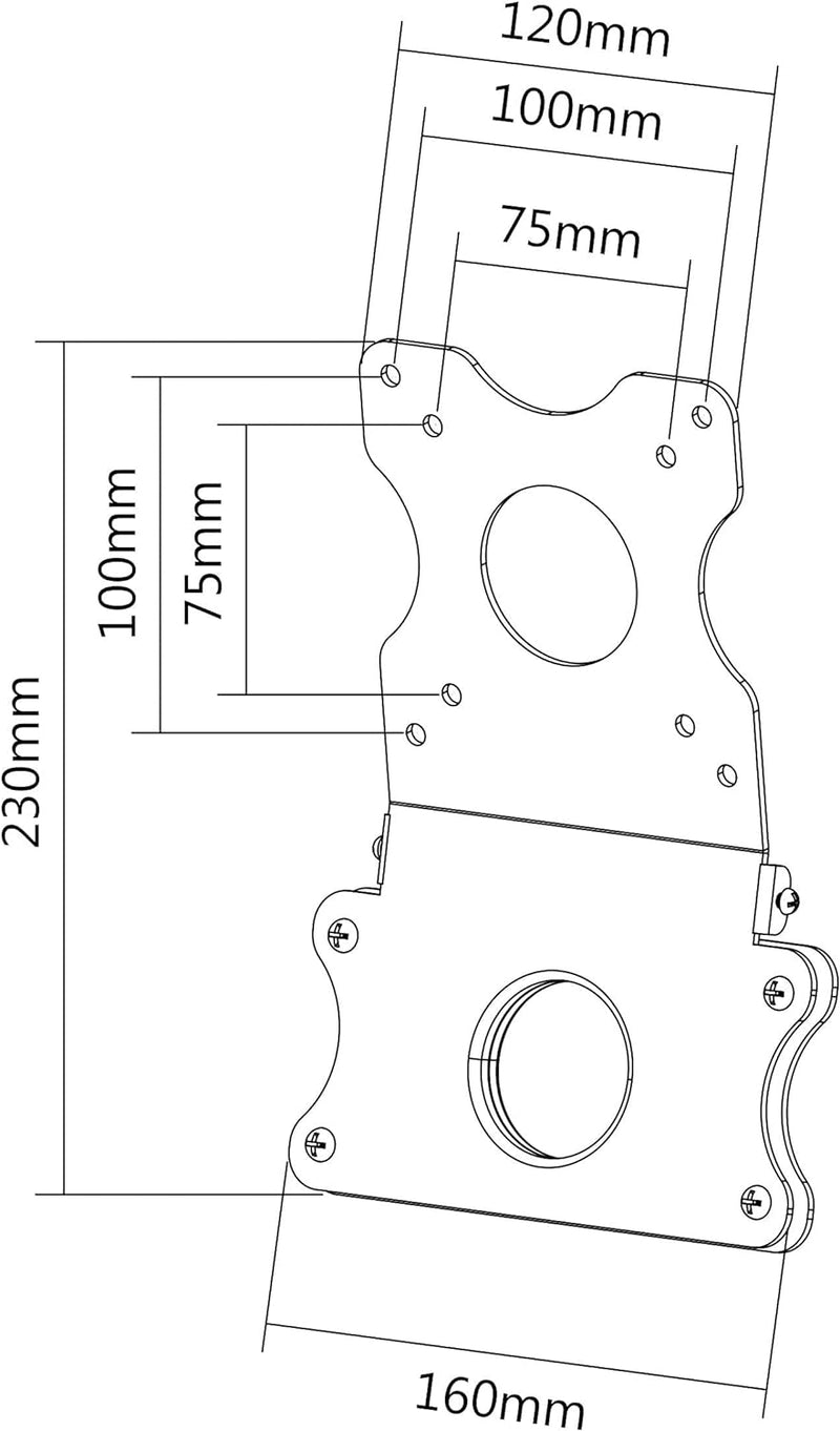 VIVO Adapter VESA Mount Kit, Bracket Set für Apple 21,5" und 27" iMac, Ende 2009 bis 2020 Modelle, L