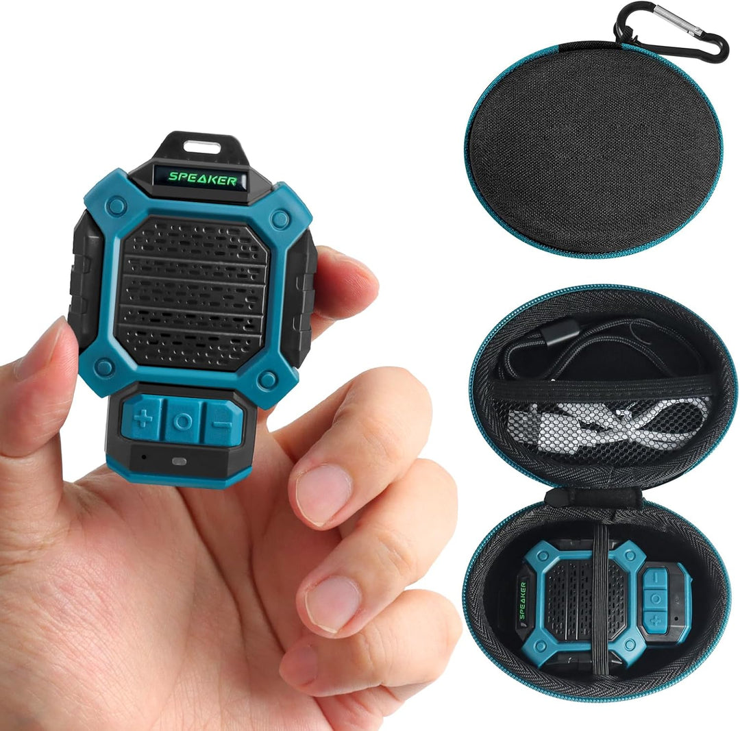 tragbarer Mini Bluetooth Lautsprecher, Clip-On Wireless Jobsite Pro wasserabweisender tragbarer Laut