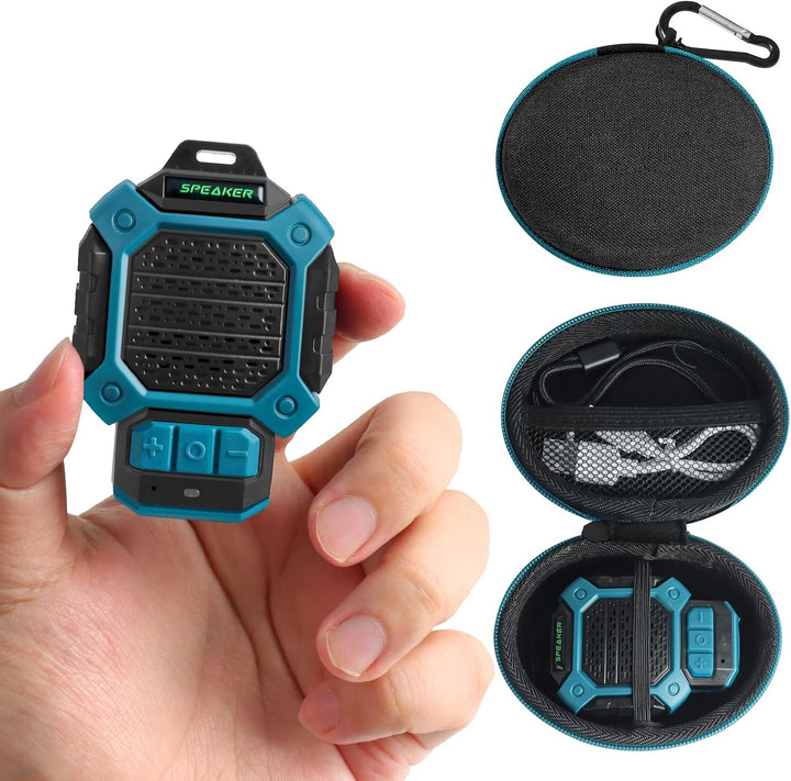 tragbarer Mini Bluetooth Lautsprecher, Clip-On Wireless Jobsite Pro wasserabweisender tragbarer Laut