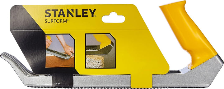 Stanley Surform Standardhobel (315 mm Länge, 255 mm Klingenlänge, fester Kunststoff-Handgriff, zum H
