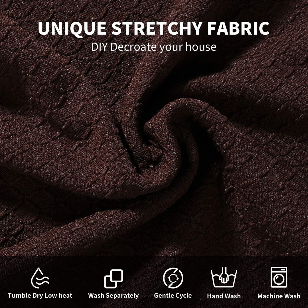 Homaxy Stretch Spandex Jacquard Esszimmerstuhl Sitzbezüge, herausnehmbarer waschbarer Anti-Staub Ess