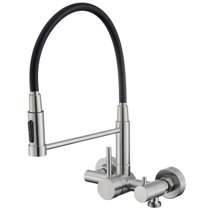 Wasserhahn Küche Wandmontage mit 3/4 Zoll Anschluss, Küchenarmatur Wand für Geschirrspüler/Waschmasc